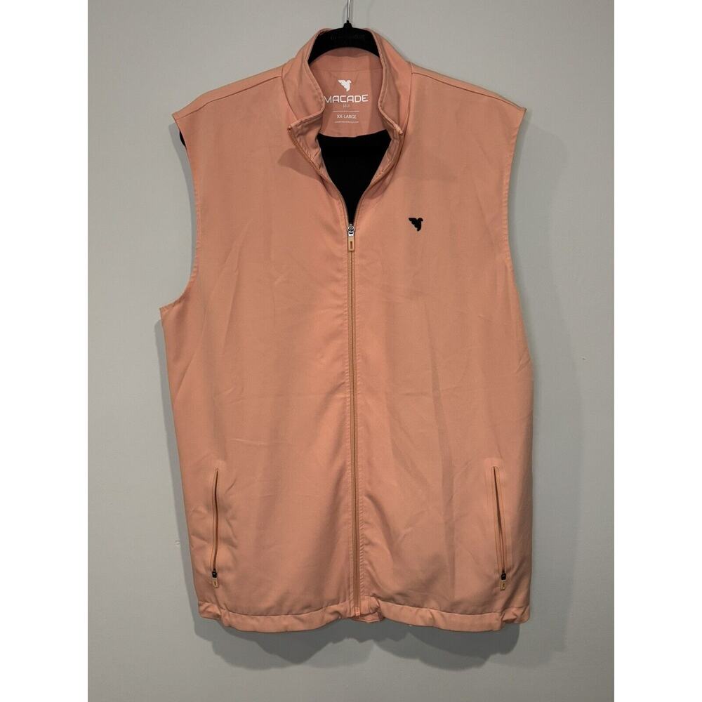 Macade Men’s Peach/Salmon Zip-Front Vest